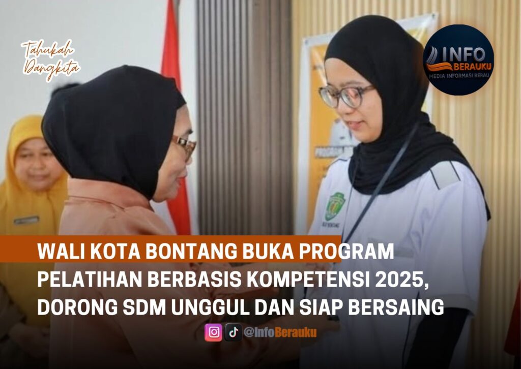 Wali Kota Bontang Buka Program Pelatihan Berbasis Kompetensi 2025, Dorong SDM Unggul dan Siap Bersaing
