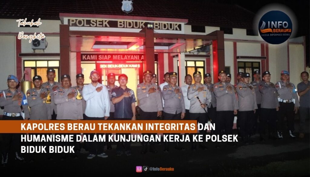 Kapolres Berau Tekankan Integritas dan Humanisme dalam Kunjungan Kerja ke Polsek Biduk Biduk