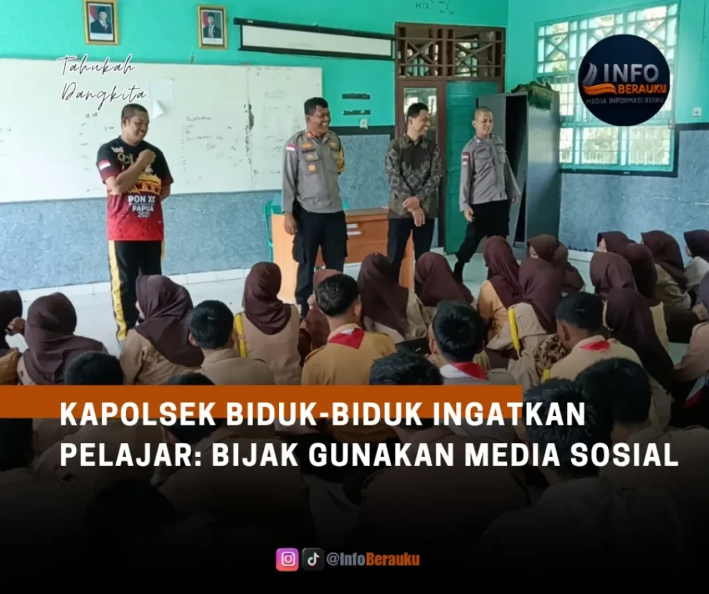 Kapolsek Biduk-Biduk Ingatkan Pelajar : Bijak Gunakan Media Sosial
