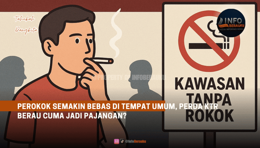 Perokok Semakin Bebas di Tempat Umum, Perda KTR Berau Cuma Jadi Pajangan?