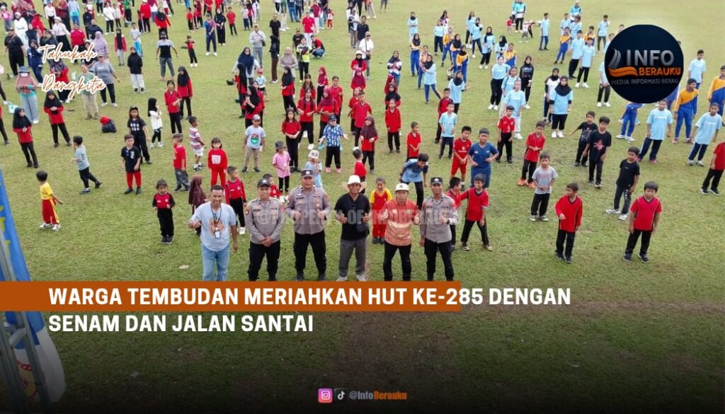 Warga Tembudan Meriahkan HUT ke-285 dengan Senam dan Jalan Santai