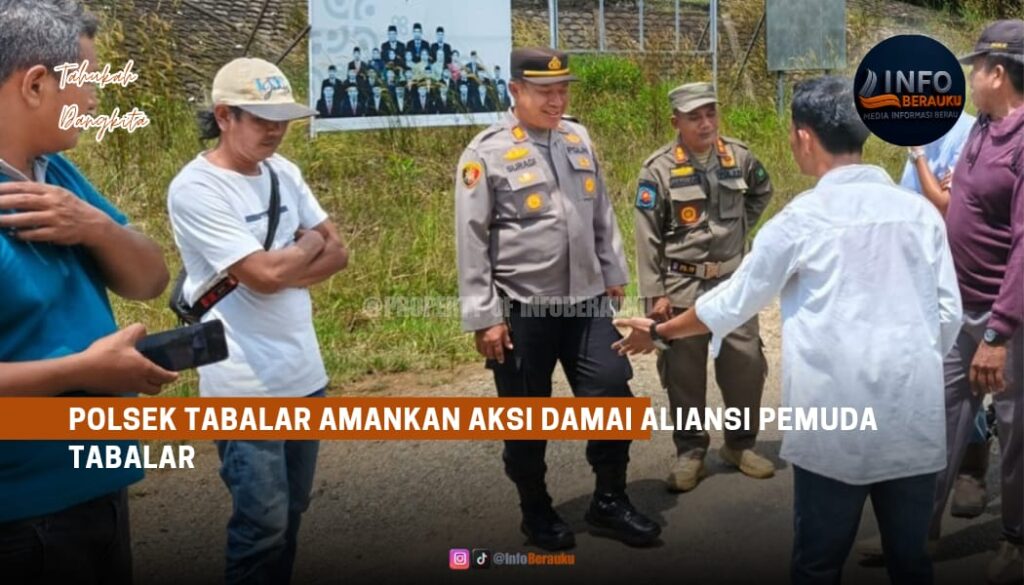 Polsek Tabalar Amankan Aksi Damai Aliansi Pemuda Tabalar