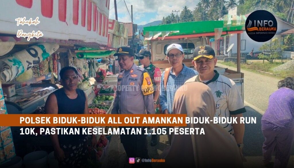 Polsek Biduk-Biduk All Out Amankan Biduk-Biduk Run 10K, Pastikan Keselamatan 1.105 Peserta