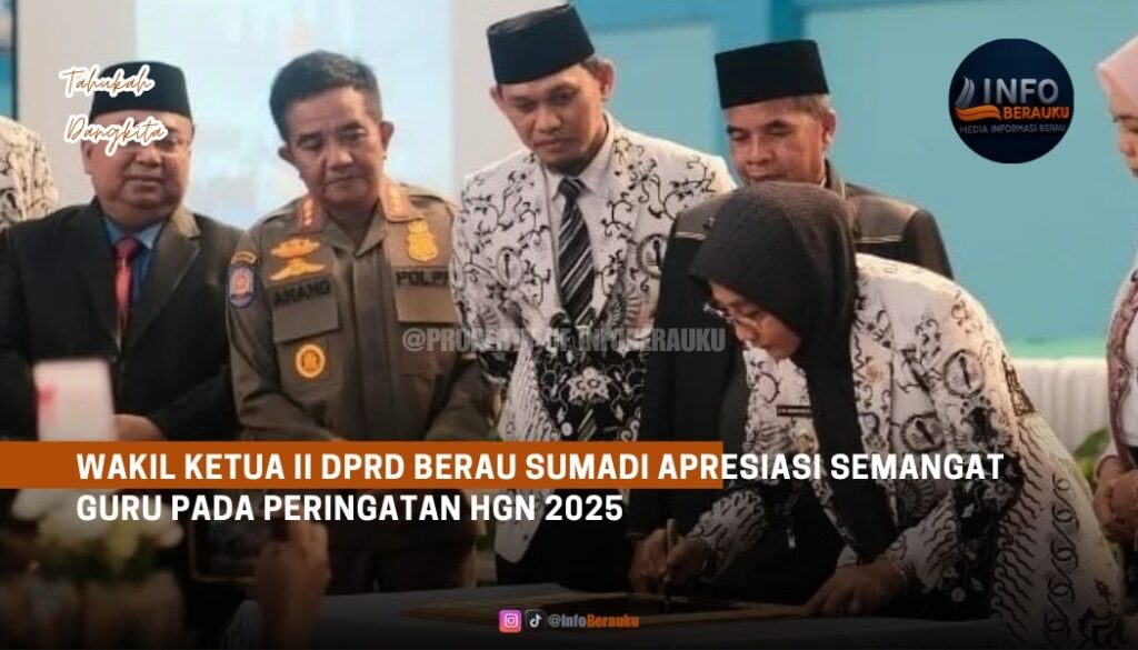 Wakil Ketua II DPRD Berau Sumadi Apresiasi Semangat Guru pada Peringatan HGN 2025