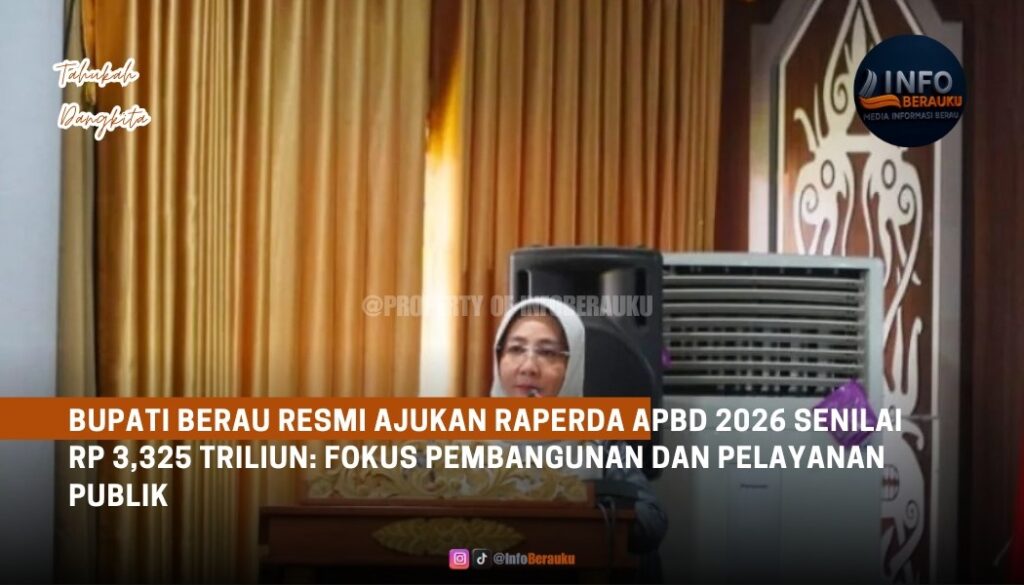 Bupati Berau Resmi Ajukan Raperda APBD 2026 Senilai Rp 3,325 Triliun: Fokus Pembangunan dan Pelayanan Publik