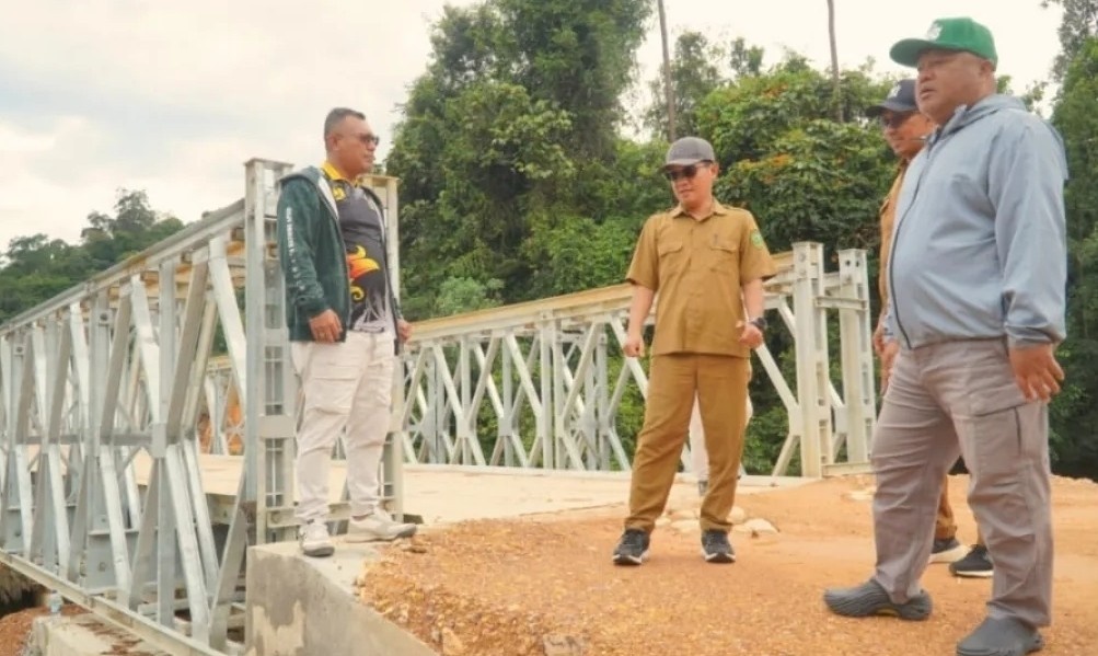 Akses Pedalaman Kelay Kembali Terbuka, Pemkab  Berau Bangun Jembatan Belly
