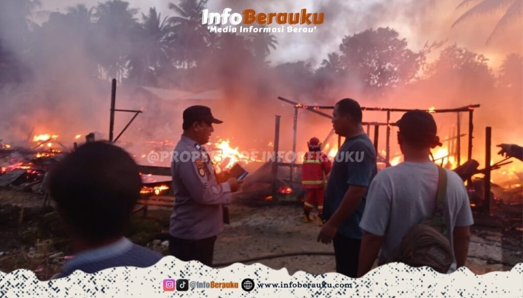 Tiga Rumah di Kampung Tembudan Batu Putih Terbakar, Kerugian Ditaksir Rp300 Juta