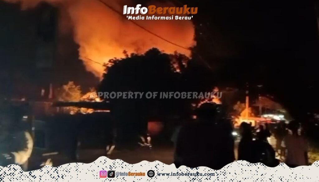 BREAKING NEWS | Musibah Kebakaran Landa Jalan Gunung Panjang Berau, Satu Rumah Dilahap Api