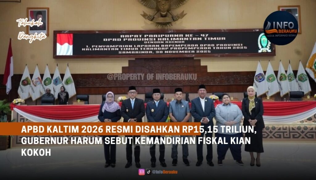 APBD Kaltim 2026 Resmi Disahkan Rp15,15 Triliun, Gubernur Harum Sebut Kemandirian Fiskal Kian Kokoh