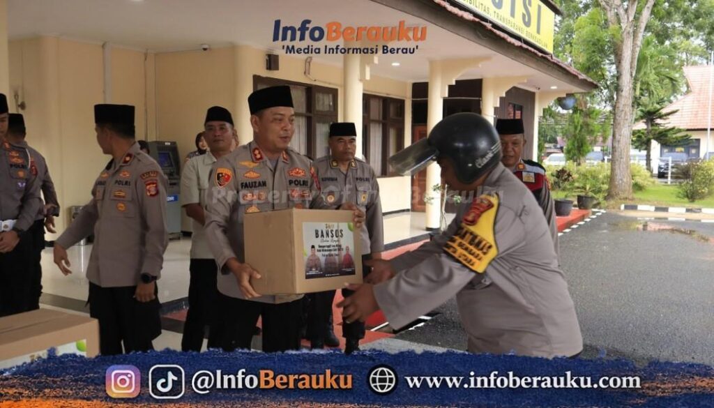 Polres Kutai Timur Peringati Isra Mi’raj dengan Salurkan Ratusan Paket Bansos Presisi