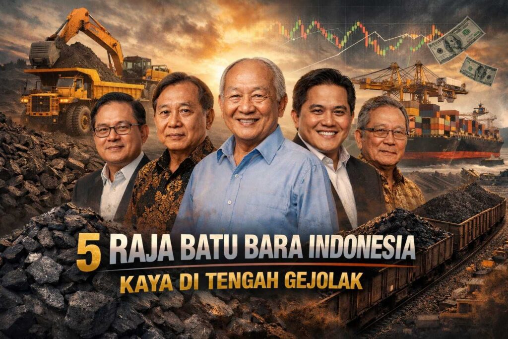 5 Raja Batu Bara Indonesia: Kekayaan Tetap Menggunung di Tengah Harga yang Bergejolak