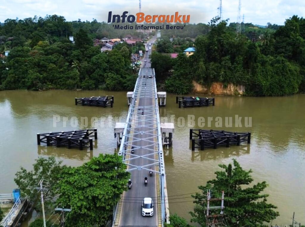 Proyek Fender Tuntas 100 Persen, Keamanan Jembatan Sambaliung Kian Terjaga