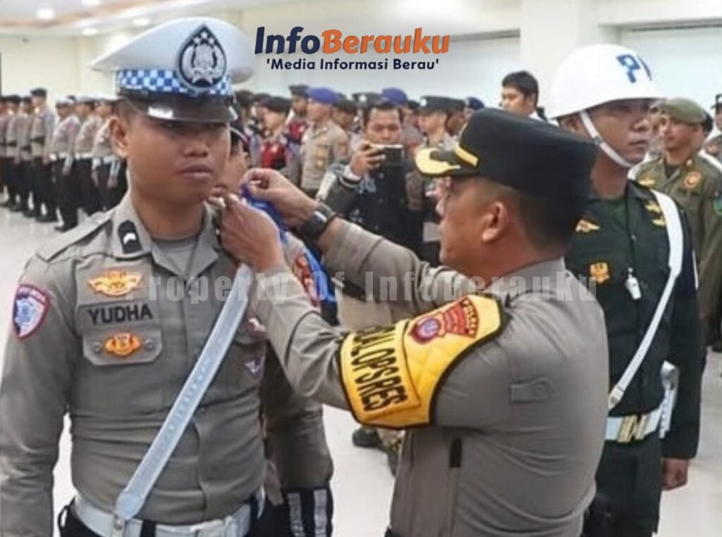 Tingkatkan Kamseltibcarlantas, Polres Berau Gelar Apel Operasi Keselamatan Mahakam 2026